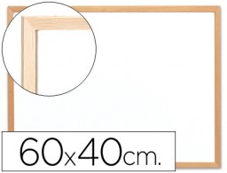 Pizarra blanca Q-Connect 60x40cm. melamina marco de madera